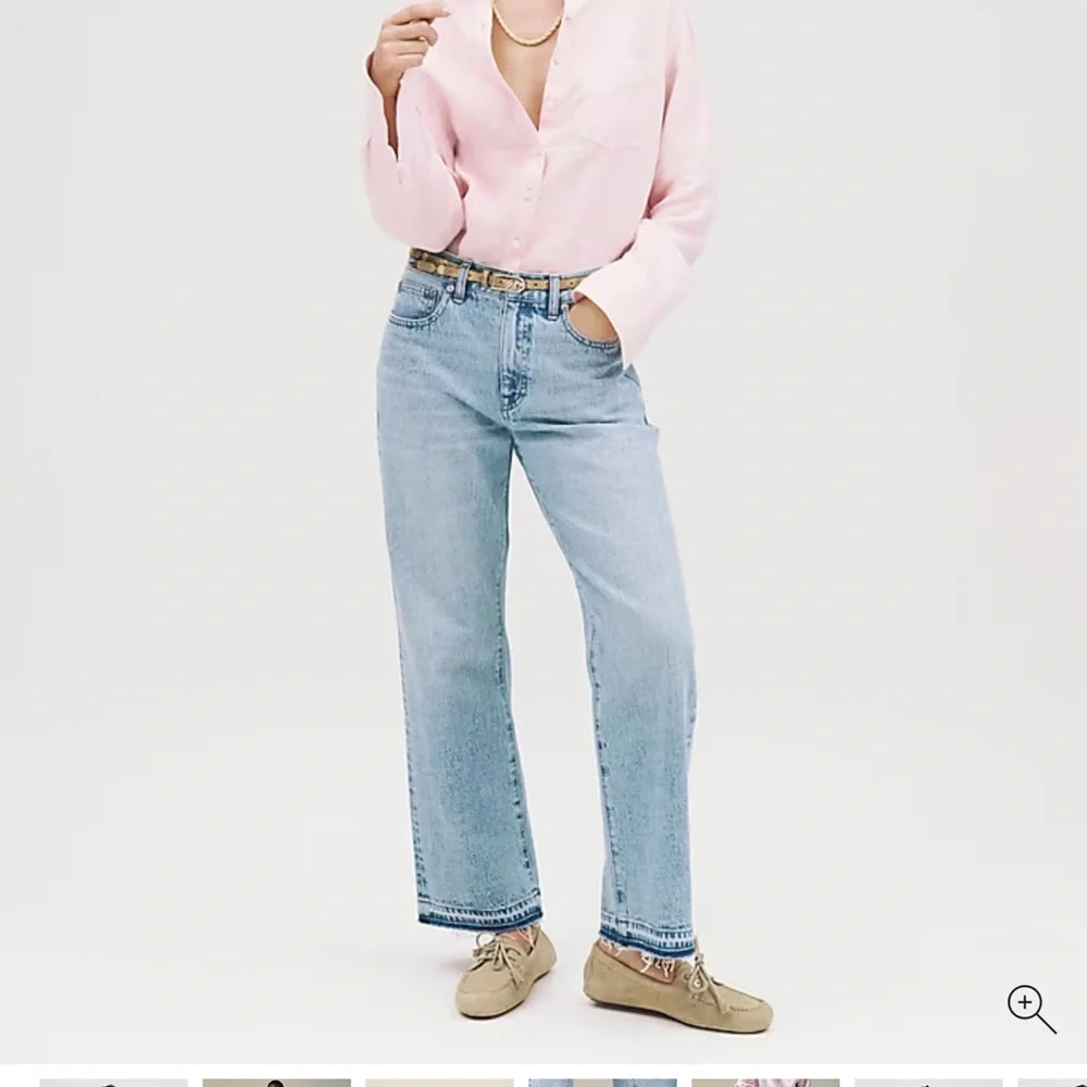 J. Crew Blue Straight Leg Jeans Vintage Style - Picture 2 of 14